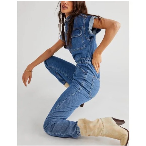 Free People Marci Coveralls - Picture 1 of 7